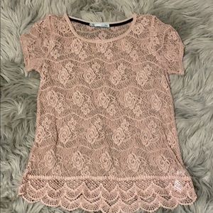 Blush Pink Crochet Top